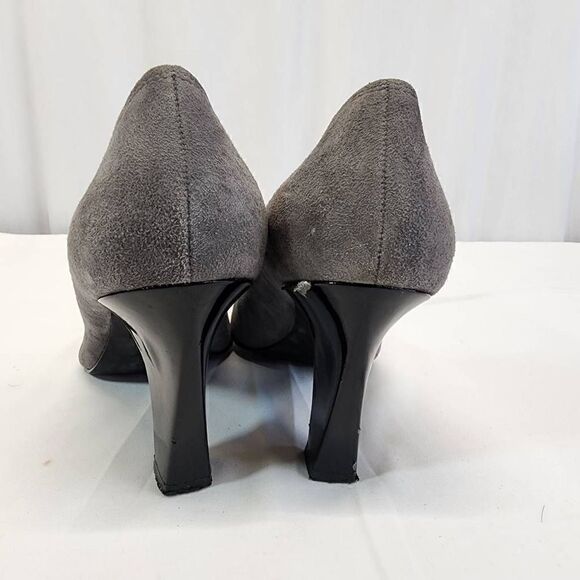 Naturalizer Grey Suede Pump Heels Size 8 - Picture 3 of 11